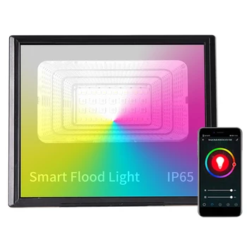 30W RGB LED Potvynių Šviesos Vandeniui Lauko Prožektorius RGB+WW+CW Potvynių Šviesos Atšvaitas Projektoriaus Lempa Gatvės Sodo Dėmės Lempos