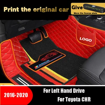 Aukštos Kokybės LHD Toyota CHR C-HR 2020 m. 2018 m. 2019 m. 2016 m. 2017 Automobilių Kilimėliai Kilimai, Interjero Auto Apdailos Raštas Apima