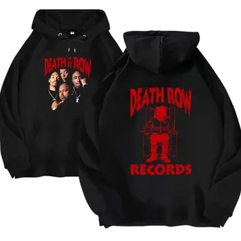 Death Row Records Hoody Vyrams, Moterims, Negabaritinių Puloveris Hoodies Reperis Tupac 2pac Punk, Gothic Palaidinės Unisex Hip-Hop Streetwear