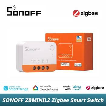 SONOFF ZBMINIL2 ZigBee Smart Switch Nėra Neutralus Vielos Reikia 2 Būdas Smart Pertraukiklis EWeLink PROGRAMĖLĖ Balsas Valdyti Per Alexa 
