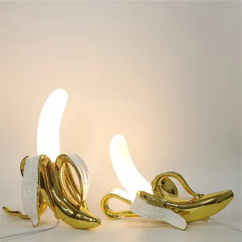 Stalo Lempa Italija Bananų Stalo Lempos Naktį Žibintai Led Miegamojo Lovos Kambarį Stiklo Šiuolaikinio Namų Dekoro Apšvietimas Šviestuvai