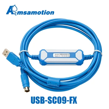 USB-SC09-FX Atskirai Programavimo Kabelis Tinka Mitsubishi FX Visos Serijos FX2n FX3U FX1N PLC Izoliuotas Adapteris
