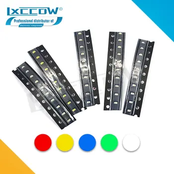 1Reel 4000pcs 0603 SMD LED diodų šviesa geltona raudona žalia mėlyna Balta Karšto pardavimo