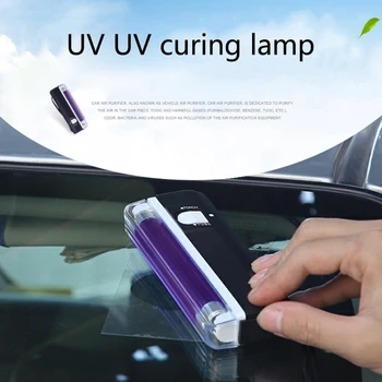 Kišeninis UV Kietėjimo Lempos Patogus Automobilių Stiklo Remontas Dervos Kietėjimo Automobilių Kietinimo Lempa su Žibintuvėlis LED UV Lempa M4YD