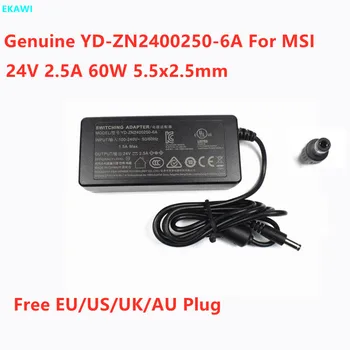 Originali YD-ZN2400250-6A 2.5 24V 60W AC Adapteris MSI Optix PAG301CR 3CA4 Stebėti Nešiojamas Maitinimo Tiekimo Įkroviklis