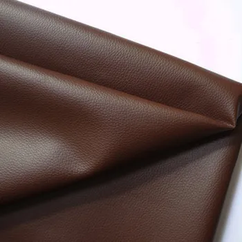 Tamsiai rudos spalvos PU odos audinio mažų litchi modelio odos imitacijos audinio automobilių krepšį drabužius, 