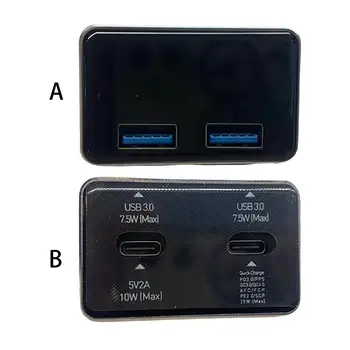 USB Docking Station Suderinama Kištuku Priedai Greitai Įkrauti Extender Teala/Y Transporto priemonės