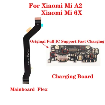 Už Xiaomi Mi A2/ 6X Originalus USB Įkrovimo lizdas Įkrovimo Lizdas Mic Valdybos Jungtis Mainboard Flex Kabelis Pakeitimo Dalis