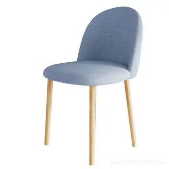 Šiaurės minimalistinio valgomojo kėdė medvilnės skalbiniai makiažas, manikiūras ins atlošas restoranas išmatose namų rausvos Medienos baldai, kėdės