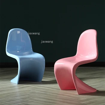 Šiuolaikinės Dizaineris Plastiko Valgomojo Kėdės Namų Gyvenamojo Kambario Baldai Laisvalaikio Atlošas Valgomojo Kėdė Šiaurės Tingus Vieną Sofą, Kėdę